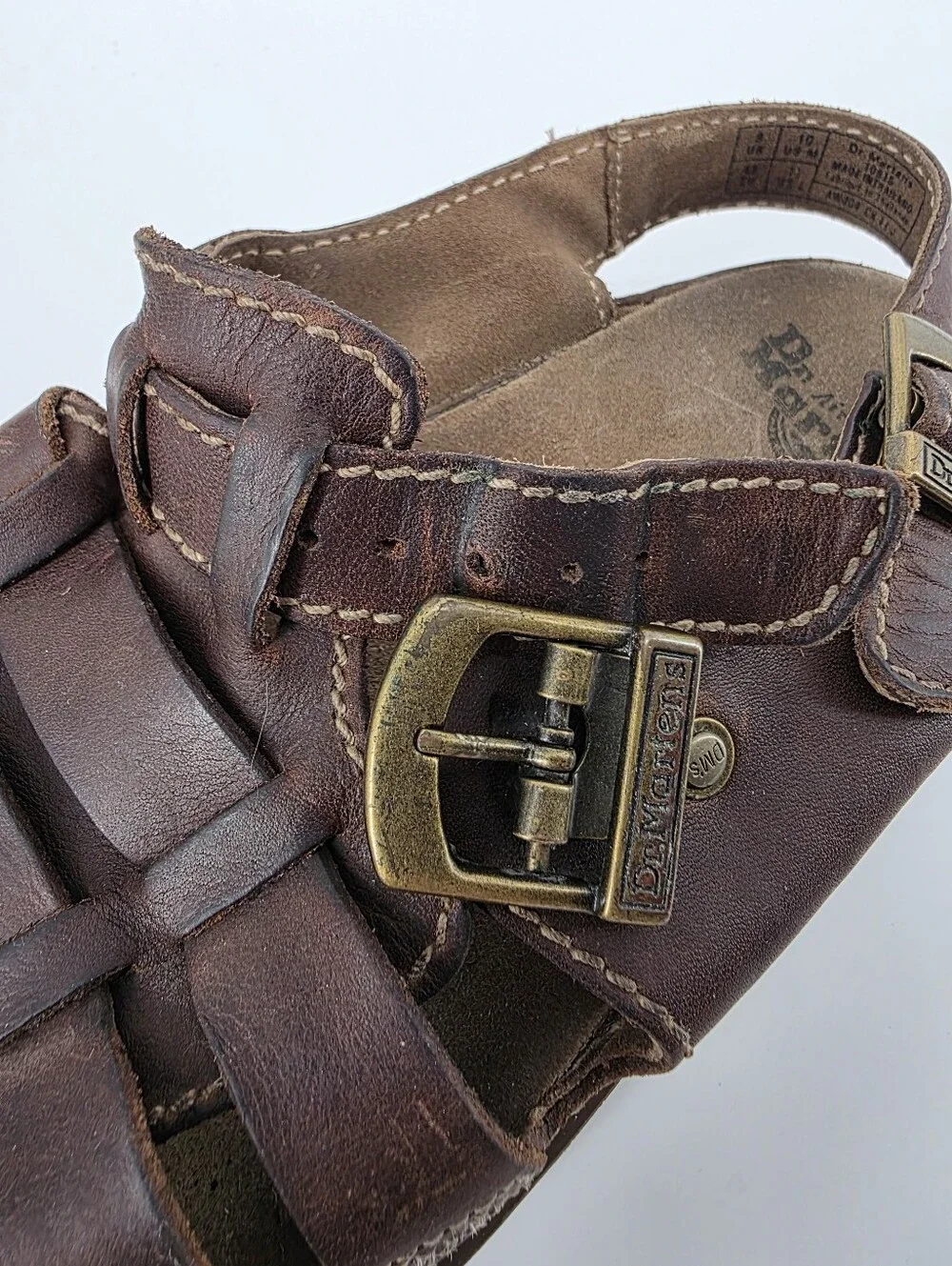 Dr. Martens AirWair Leather Fisherman Sandals, Sz 10